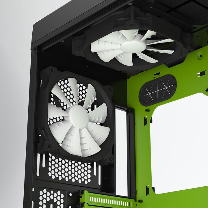 Produktbild Phanteks Enthoo Primo Special Edition, schwarz/grün (E-ATX, mATX, ATX)