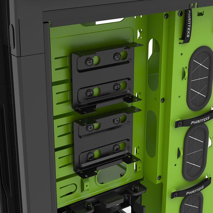 Produktbild Phanteks Enthoo Primo Special Edition, schwarz/grün (E-ATX, mATX, ATX)