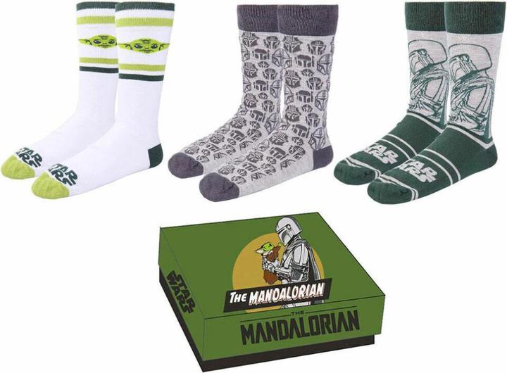 Actual product image NoName STAR WARS - The Mandalorian - Pack de 3 paires de chaussettes (P36-41) (pack of 3, 36 - 41)
