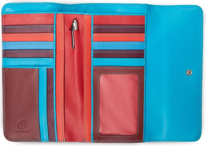 Actual product image Mywalit Tri-fold Zip Wallet Leather Wallet 17 cm