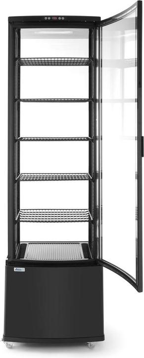Produktbild Hendi Kühlvitrine schwarz 270 l Anti-Beschlag 1913 mm h (270 l)