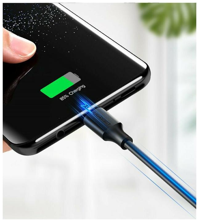 Actual product image Ugreen USB-A 2.0 to USB-C data cable (2 m, USB 2.0, 5 W)