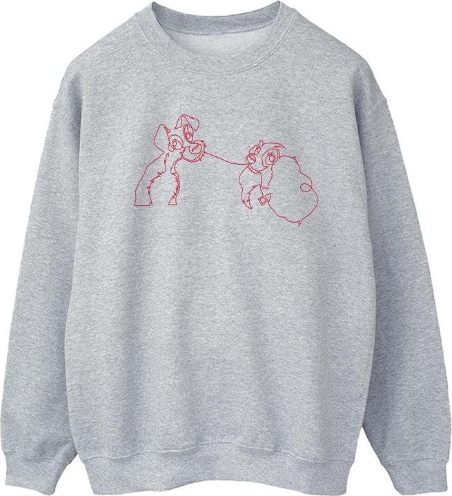 Disney Lady And The Tramp Spaghetti Outline Sweatshirt (L)