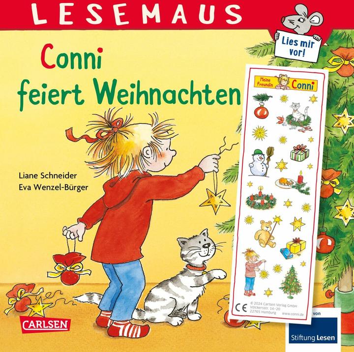 Produktbild LESEMAUS 58: Conni feiert Weihnachten (Deutsch, Eva Wenzel-Bürger, Liane Schneider, 2024)