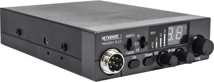 Actual product image Moonraker CB radio MINOR II PLUS, RF GAIN, adjustable ASQ and 12V-24V power supply