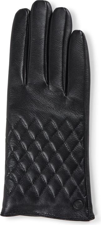 Actual product image Cash-Mere Lederhandschuhe mit caro style und Touchscreen tauglich (M)