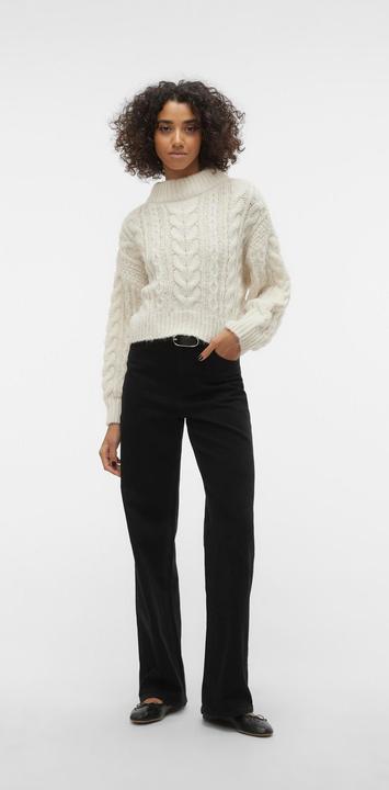 Actual product image Vero Moda VMDREAM LS HIGHNCK CROP PULLOVER GA EXC Knitted jumper (XL)
