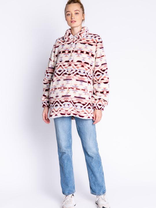 Immagine prodotto Pj Salvage Giacca in felpa Cozy Shacket (L)