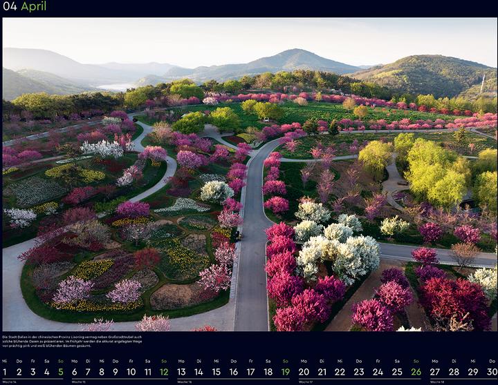 Produktbild Die schönsten Gärten der Welt - Wandkalender 2026 (60 x 45 cm, Harter Einband, Deutsch)