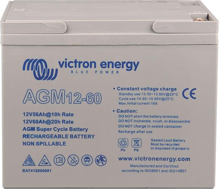 Image du produit Victron Energy Batterie AGM Super Cycle (12 V, 60 Ah)