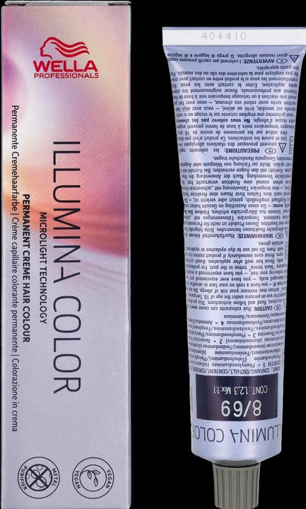 Actual product image Wella Illumina Color (8/69 light blonde purple-cendre)