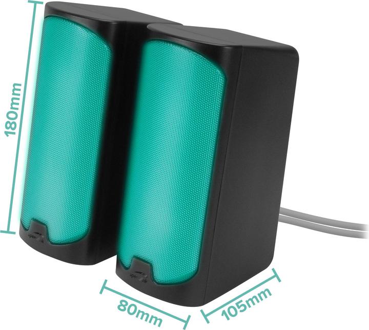 Produktbild Speedlink TONOS RGB Gaming Stereo Speaker, black