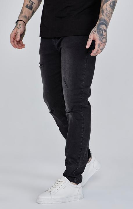 Siksilk Jeans Distressed Slim Fit Jeans (36)