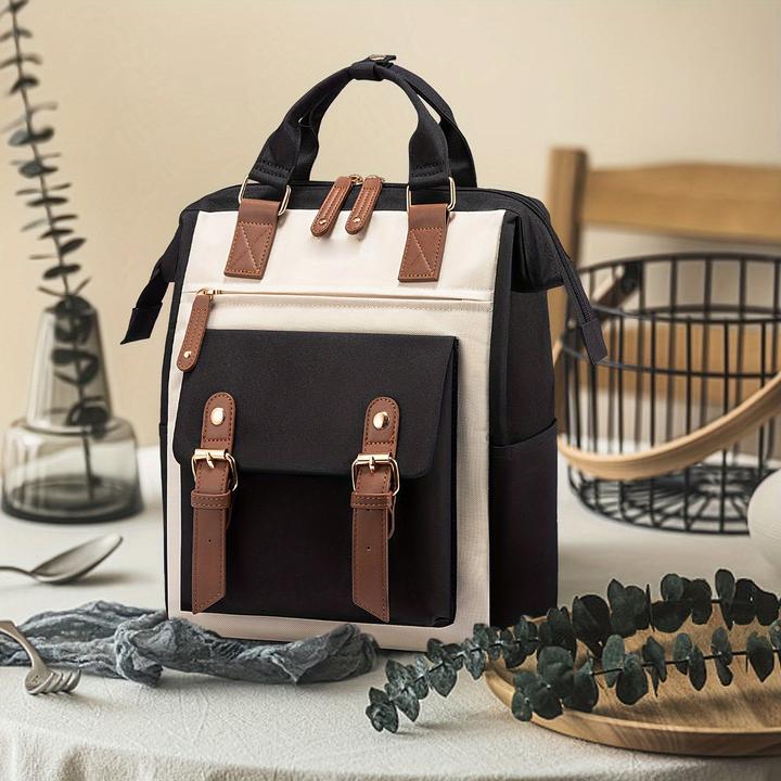 Image du produit Only-Bags.Store Petit sac à dos élégant pour ordinateur portable - Sac à dos de collège à la mode avec bretelles