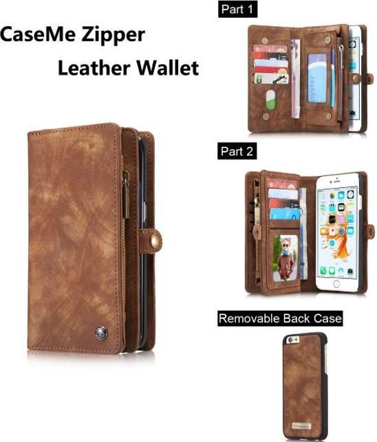 Image du produit Caseme Porte-monnaie en cuir avec pochette plastique (Apple iPhone 7 Plus, Apple iPhone 8 Plus)