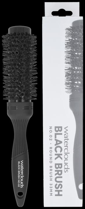 Actual product image Waterclouds Black Brush 02 Round metal 35mm