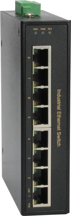 Produktbild LevelOne IFP-0801 8-Port Fast Ethernet PoE Industrial Switch 4 PoE-Ausgängen 802.3at PoE+ 126W (8 Ports)