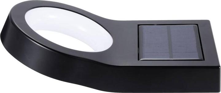 Produktbild Sygonix SY-5653638 Solar-Aussenwandleuchte mit Bewegungsmelder Neutralweiss Schwarz (200 lm, IP44)