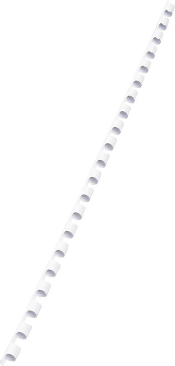 Produktbild GBC Binderücken 6mm, 21 Ringe, weiss, 100 Stk.