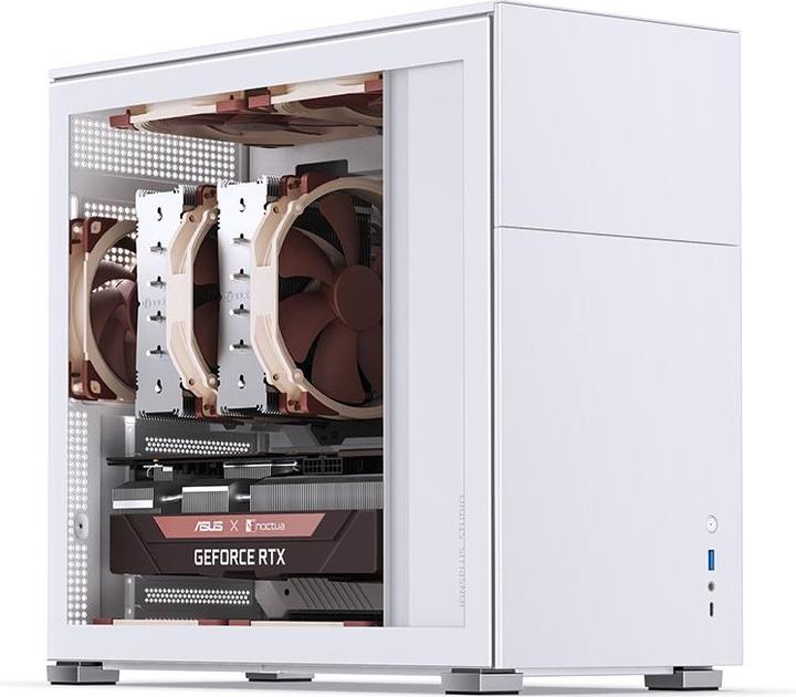 Produktbild Jonsbo D41 ATX Gehäuse, Tempered Glass - weiss (mATX, DTX, Mini-ITX, ATX)