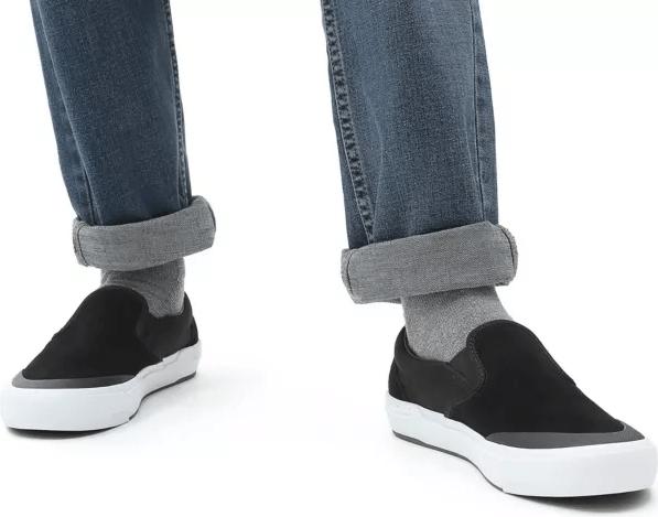 Actual product image Vans Chaussures BMX Slip-On - black/gray/white-38 (38)