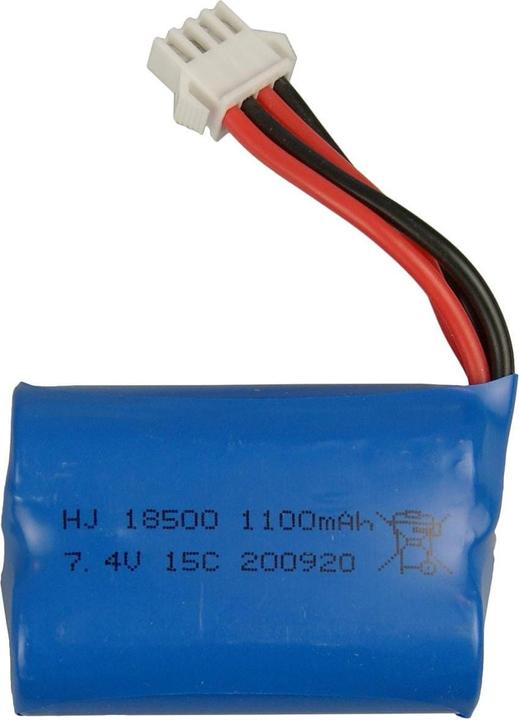 Amewi Batteria RC Li-Ion 1100 mAh 7,4 V 15C (7.40 V, 1100 mAh)