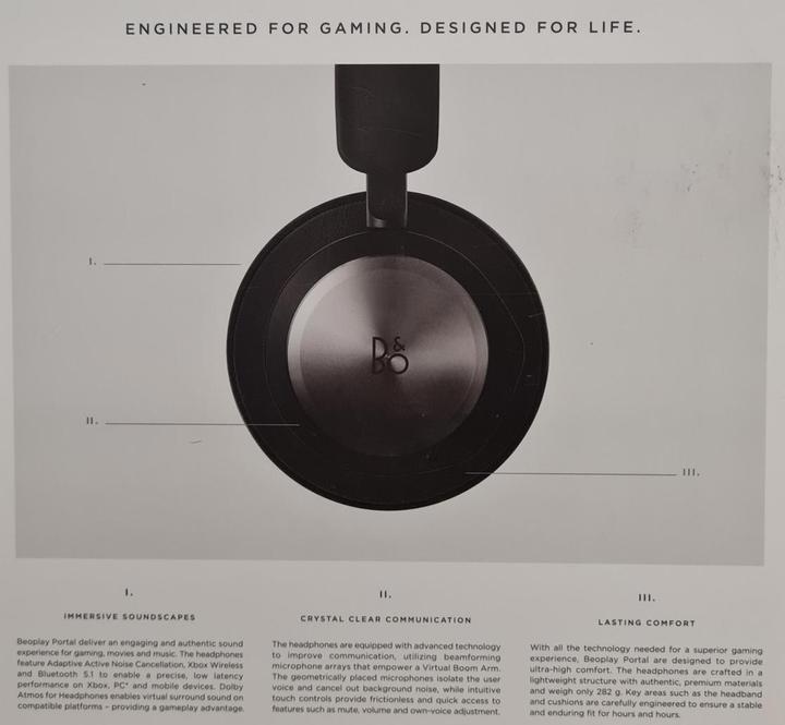 Produktbild B&O Beoplay Portal (ANC, 42 h, Kabellos, Kabelgebunden)