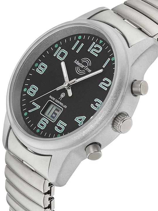 Actual product image Master Time MTLA-10764-22Z Radio Basic Series Ladies 34mm 3ATM (Radio-controlled clock, Rotatable bezel, Digital watch, Analogue wristwatch, 34 mm)