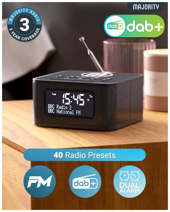 Actual product image Majority Knapton DAB+ Radio mit Qi Ladefunktion (VHF, DAB+, Bluetooth)