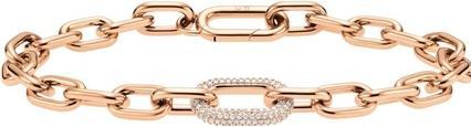 Daniel Wellington Luxury bronze bracelet with crystals Crystal Link DW00400572 - Length: 15.5 cm (15.50 cm)