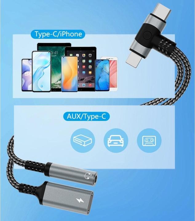 Produktbild PowerGuard USB-C & Lightning zu 3.5mm Klinke & Type C Charge Adapter (USB Typ C, Lightning)