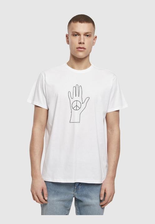 Immagine prodotto Merchcode Peace - Maglietta Basic bianca a forma di mano - 161523 (L)