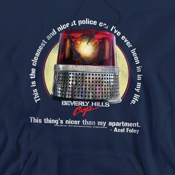 Immagine prodotto Beverly Hills Cop Nicest Police Car Felpa con Cappuccio Uomo (XL)