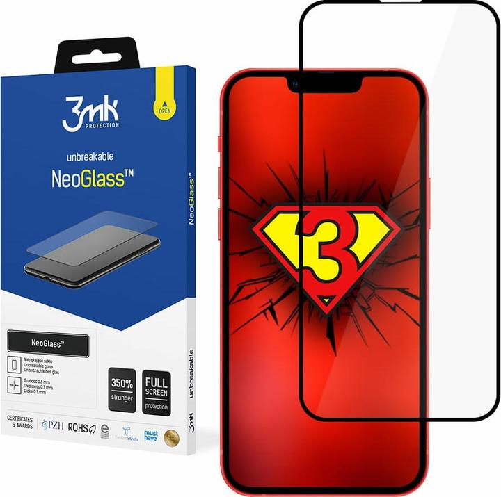 Actual product image 3MK NeoGlass flexible screen protector film (1 Piece, Apple iPhone 13 mini)
