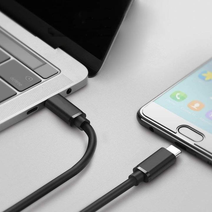 Produktbild Hermex Schnellladekabel Datenkabel Adapter 1,5m USB-C zu USB-C 100W PD QC4.0 (1.50 m, USB 3.0, 100 W)