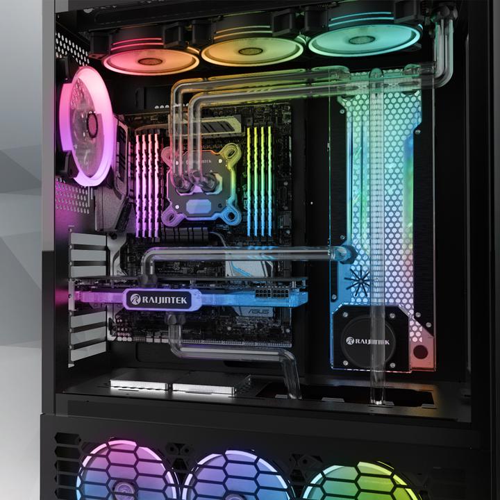 Produktbild Raijintek ACHERON 360 RBW Distro Plate - Acryl, D-RGB