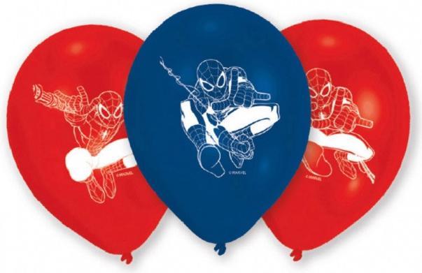 Actual product image Amscan Latex Balloons Spiderman Birthday (10 x)