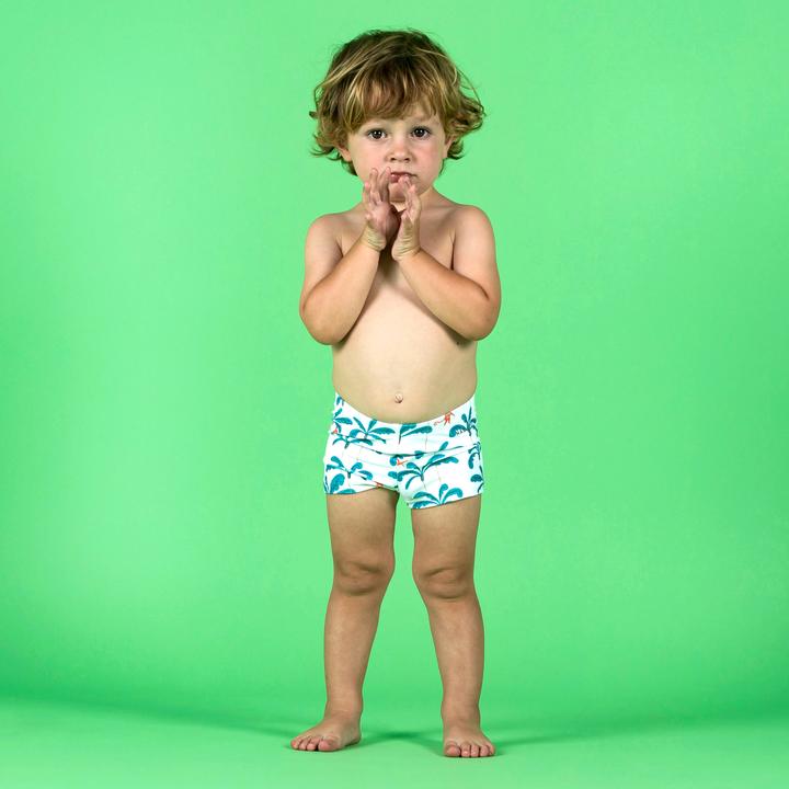 Produktbild Nabaiji Badehose Boxer Baby/Kinder - Affe weiss (74, 75)