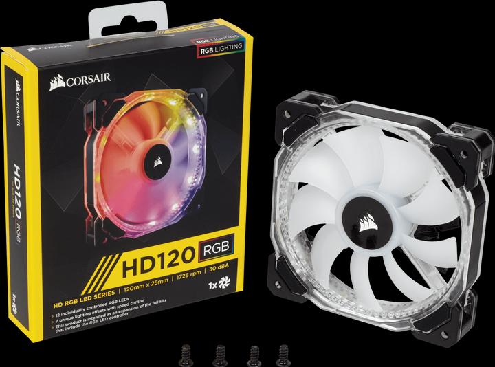 Produktbild Corsair Hd120 RGB (120 mm, 1 x)