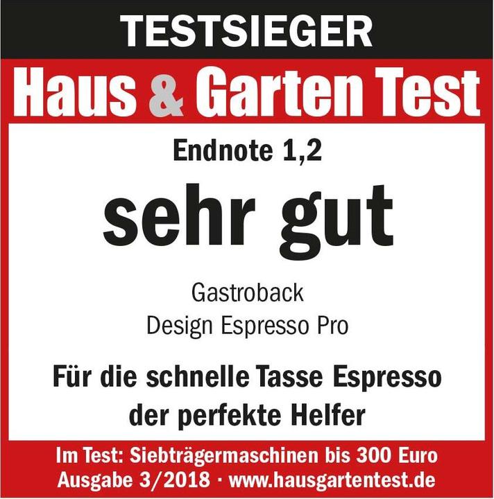 Actual product image Gastroback Design Espresso Pro