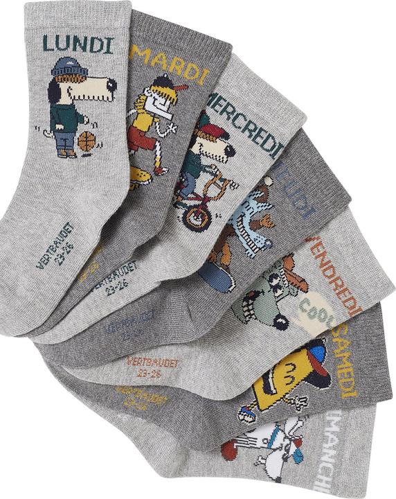 Vertbaudet 7er-Pack Jungen Socken Oeko-Tex (7er Pack, 19 - 22)