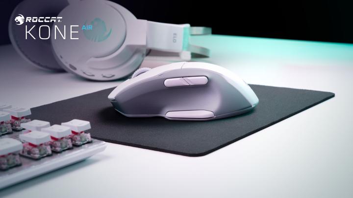 Actual product image Roccat Kone Air wireless mouse, white (ROC-11-452-05) (Wireless)