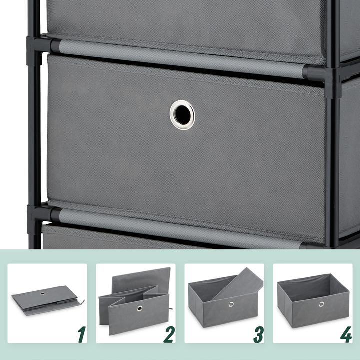Actual product image Relaxdays Chest of drawers (43 x 33 x 65 cm)