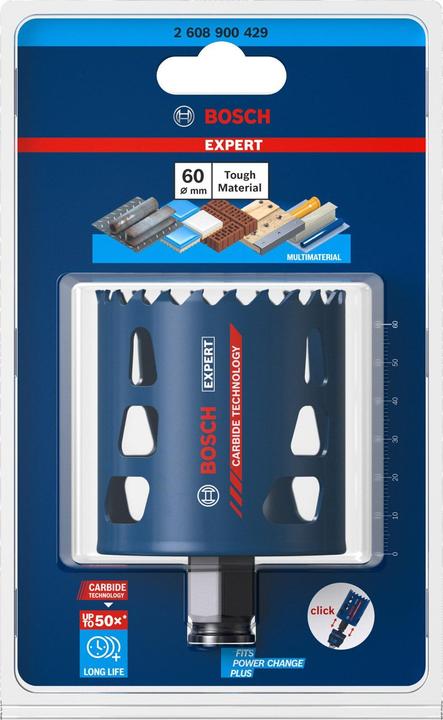 Immagine prodotto Bosch Professional Zubehör EXPERT Sega a tazza per materiali duri, 60 x 60 mm (60 millimetri)