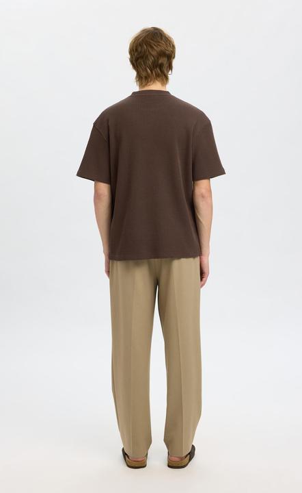 Image du produit Selected Homme Relaxed Fit Waffelmuster T-Shirt (S)