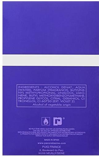 Actual product image Paco Rabanne Ultraviolet Man Eau De Toilette 100ml Spray (Eau de toilette, 100 ml)