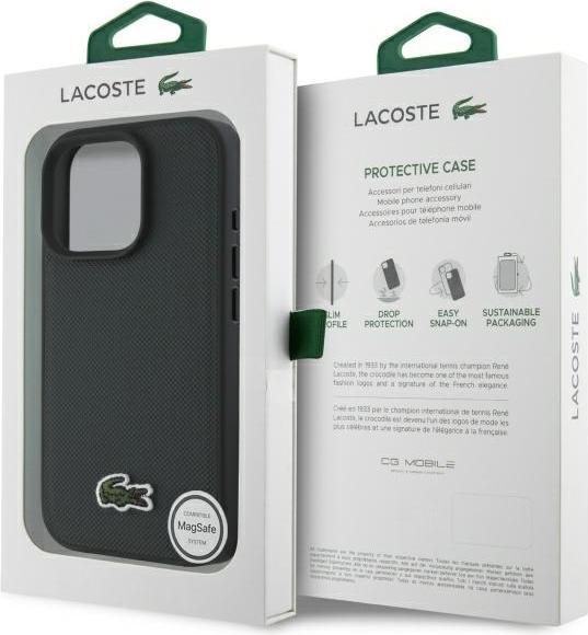 Image du produit Lacoste LCHMP16LPVCE iPhone 16 Pro 6.3" zielony/green étui rigide Iconic Petit Pique (Apple iPhone 16 Pro)