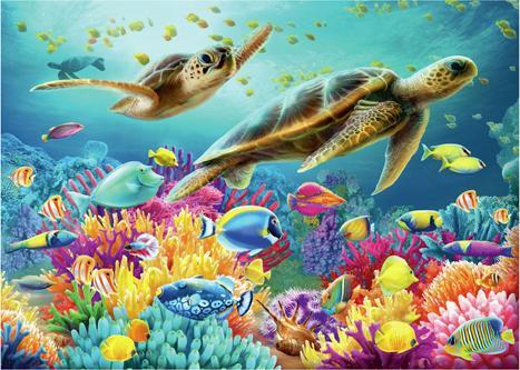 Actual product image Ravensburger Le monde sous-marin bleu (1000 pieces)
