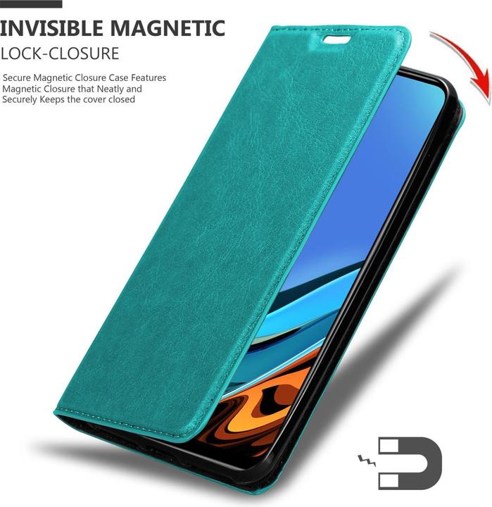 Actual product image Cadorabo Book Invis. Magnet sleeve (Xiaomi Redmi 9T, Xiaomi Poco M3)