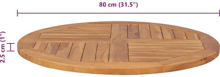 Actual product image VidaXL Tassilo (80 x 80 x 2.5 cm)